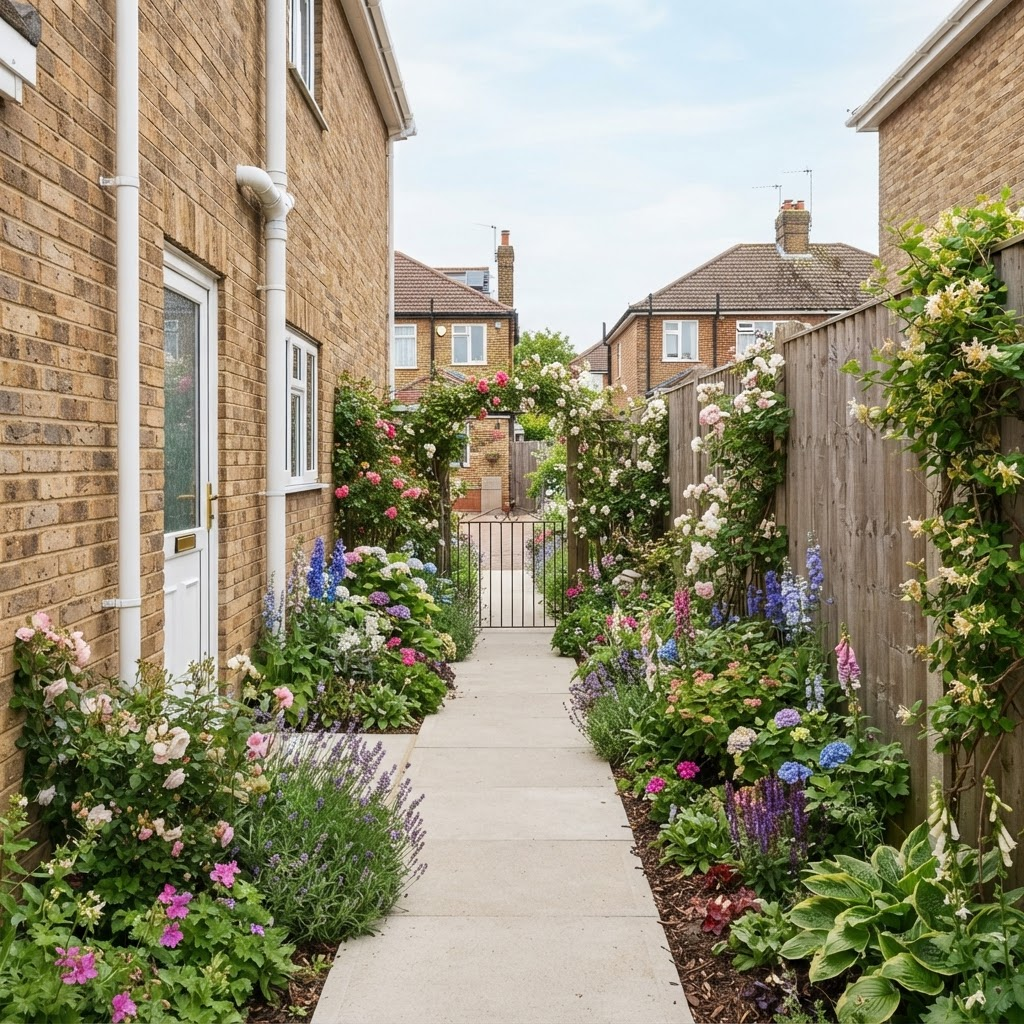 AI landscape design for a garden