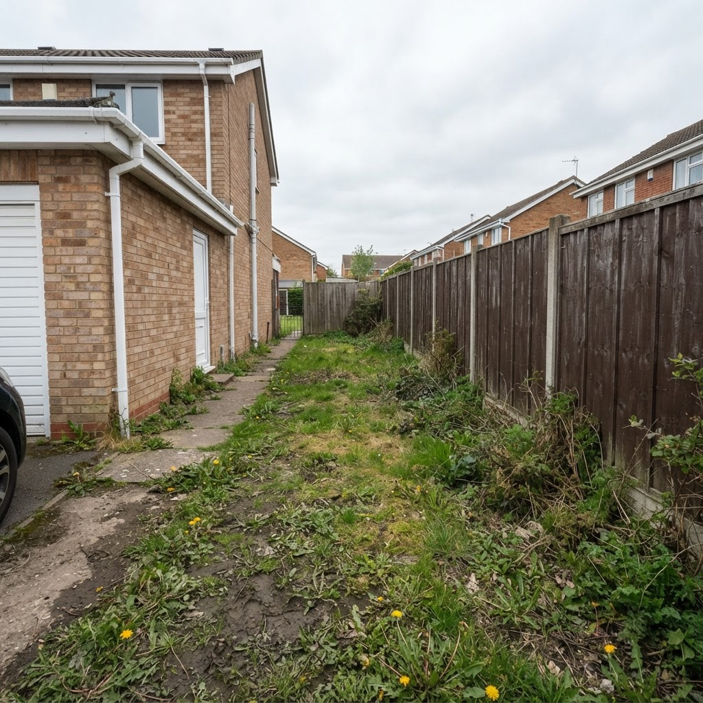 English Cottage Garden — before
